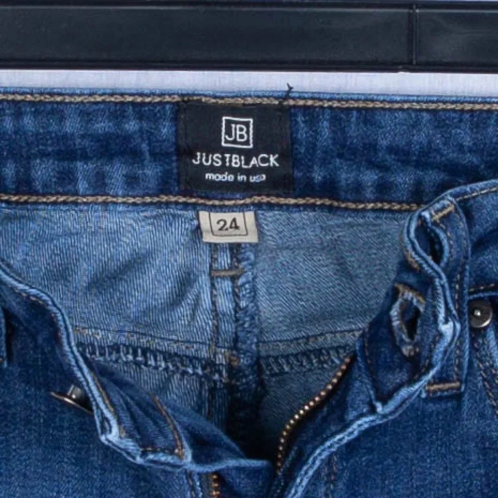 Just Black Distressed Skinny Jeans‎ Size 24 - Picture 3 of 5